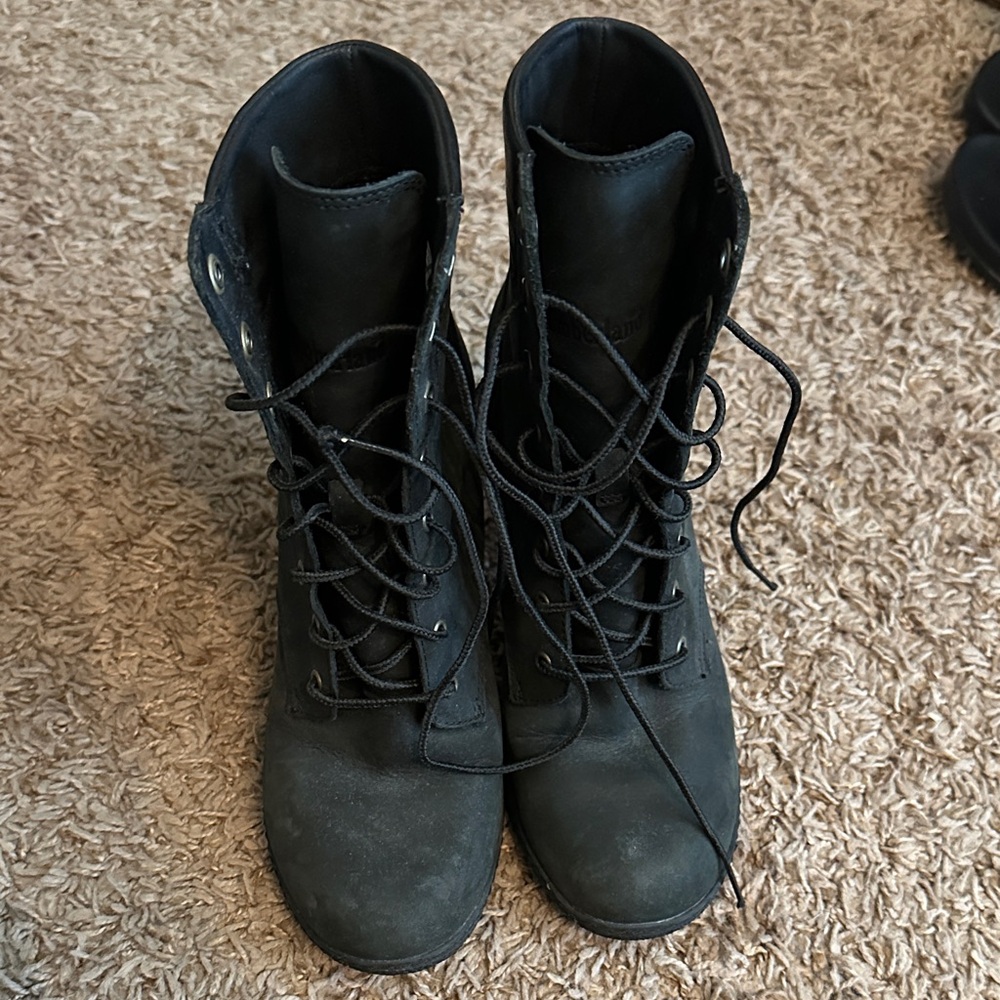 Timberland Black Combat Boots